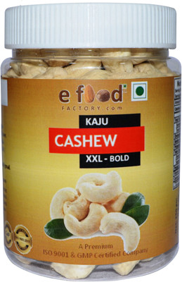 

E food factory Cashew (Kaju) Bold XXL 250 In Pet Jar Cashews(250 g, Plastic Bottle)
