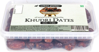

Urban Platter Khudri Dates, 500g [All-natural, Tender, Grown in Madinah] Dates(500 g, Box)