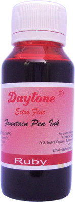 Daytone Extra Fine Ruby Red 60 Ml Pack of 15 Ink Bottle(Pack of 15, Ink Color - Rube Red)