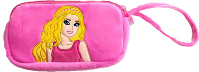 

Shopkooky Barbie character Premium Cartoon Character Printed Supersoft Multipurpose Cartoon Pouches Art Canvas Pencil Box(Set of 1, Pink)