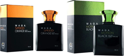 

WAGA SPEED ORANGE AND MOTION BLACK (COMBO) Eau de Parfum - 100 ml(For Men & Women)