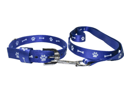 

Ezellohub Dog Collar & Leash(, blue