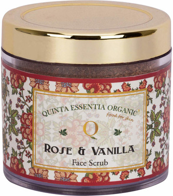 

QUINTA ESSENTIA ORGANIC Rose-Vanilla Face Scrub|100% Organic Face Cleansing Scrub|Dead Skin Removal & Provide Clear Skin (50 g) Scrub(50 g)