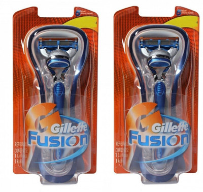

Gillette Fusion 5+1 Blade, Shaving, Surface, precision, Trimmer, (Combo, 2 Psc.) Razor for Men(Pack of 2)