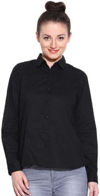 Saira fashion Women Solid Casual Black Shirt