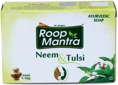 

Roop Mantra Neem & Tulsi Soap 100 gm, Pack of 4 (Ayurvedic Soap for Men & Women, Protects skin from Blemishes & Boils, Bath Soap)(100 g, Pack of 4)