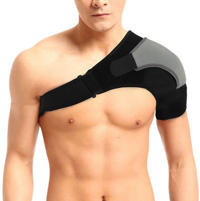 TIMA Shoulder Support Strap Neoprene Pain Injury Arthritis Gym Sport Shoulder Support(Black)