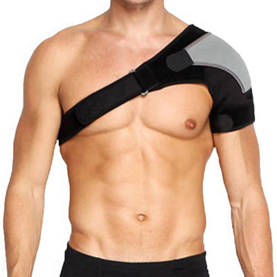 TIMA Adjustable Shoulder Brace Lightweight Gym Sports Neoprene Shoulder Support Shoulder Support(Black)