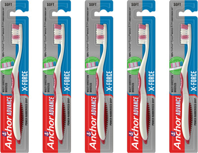 

Anchor X Force Tooth Brush Soft Toothbrush(Pack of 5)