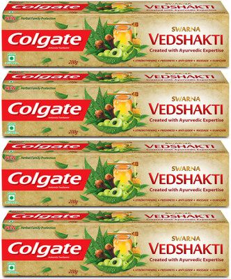 Colgate Swarna Vedshakti Toothpaste(800 g, Pack of 4)