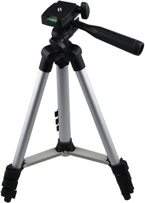 

Nmra Enterprises R_05 Tripod-3110 Portable Adjustable Aluminum Lightweight Camera Stand Tripod(Black, Silver, Supports Up to 1000 g)
