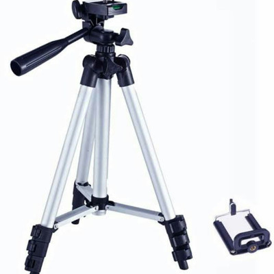 

Umravatiya TRIPOD-3110 Tripod(SILVER AND BLACK, Supports Up to 3000 g)