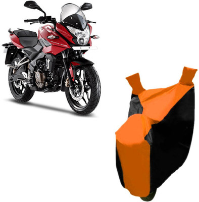 Auto Age Two Wheeler Cover for Bajaj(Pulsar, Orange)
