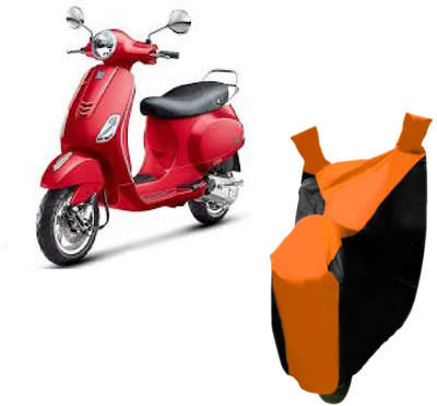 Auto Age Two Wheeler Cover for Piaggio(Vespa, Orange)