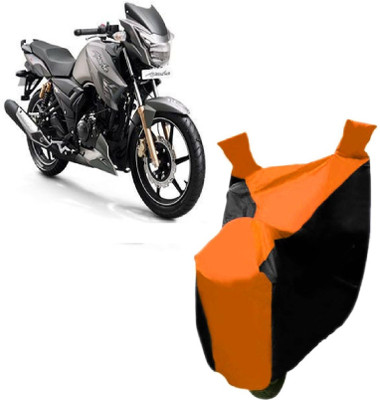 Auto Age Two Wheeler Cover for TVS(Apache RTR 180, Orange)