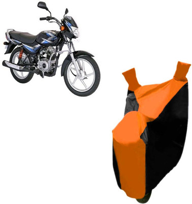 Auto Age Two Wheeler Cover for Bajaj(CT100, Orange)