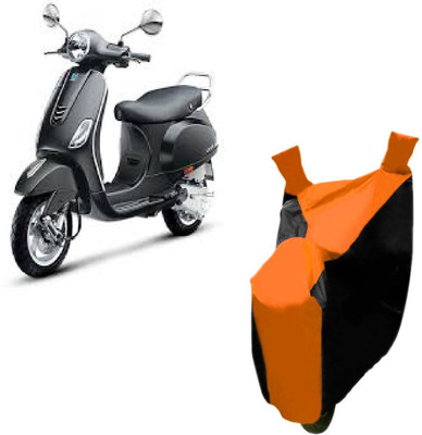 Auto Age Two Wheeler Cover for Piaggio(Vespa, Orange)