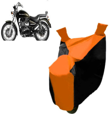 Auto Age Two Wheeler Cover for Royal Enfield(Thunderbird 350, Orange)