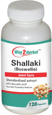 

Way2Herbal Shallaki 120 capsules (Pack of 4)(300 mg)