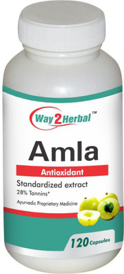 

Way2Herbal Amla 120 Capsules (Pack of 4)(425 mg)