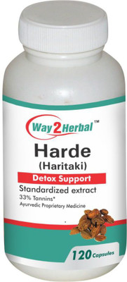 

Way2Herbal Haritaki 120 capsules (Pack of 4)(300 mg)