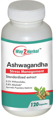 

Way2Herbal Ashwagandha 120 capsules (Pack of 4)(240 mg)