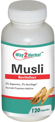 

Way2Herbal Musli 120 capsules (Pack of 4)(240 mg)
