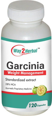 

Way2Herbal Garcinia 120 capsules (Pack of 4)(400 mg)