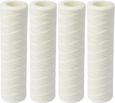 

KRPLUS 4 Pcs Thread Water Filter Cartridge 10" White Solid Filter Cartridge(5, Pack of 4)