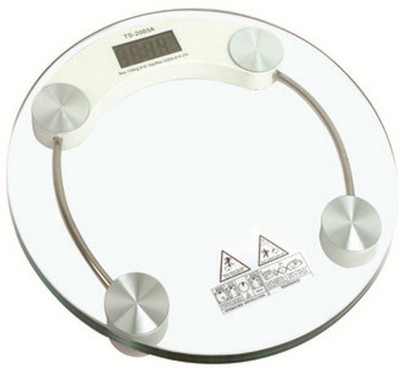 

Gadget Hero's Personal Bathroom Digital Weight Machine 8mm Round Transparent Glass Weighing Scale(White)