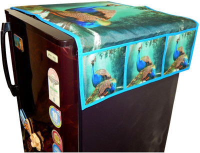 LooMantha Refrigerator  Cover(Width: 55 cm, MUlticolor)