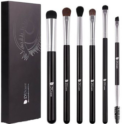 

DuCare 6 PCS Eyeshadow Brush Blending Eyebrow Make Up Brushes Pony Hair Synthetic Bristles Beauty Cosmetics Kits(Pack of 6)