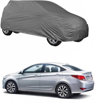 ANLOPE Car Cover For Hyundai Fluidic Verna 4S (Without Mirror Pockets)(Grey)