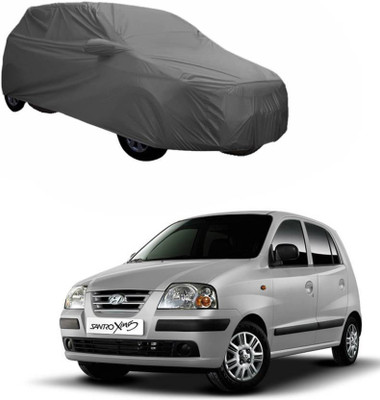 ANLOPE Car Cover For Hyundai Santro Xing (Without Mirror Pockets)(Grey)