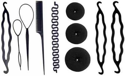 

JAGTEK New Girl & Women Hair Combo Set 10 Pcs , New Hair Styling For Girls And Women. Easy To Use At Home(Set of 10)