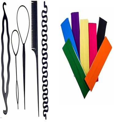 S R Enterprises hair head bands and diy kit [pack of 12pcs](Set of 12)