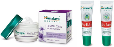 

Himalaya night crean, lip balm(Set of 3)