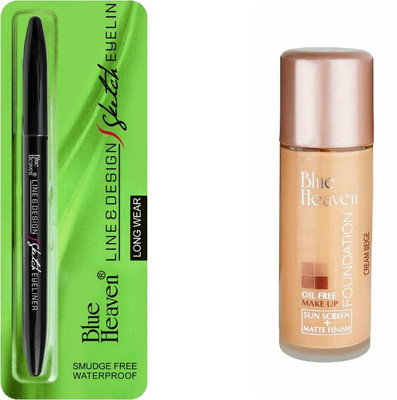 

Blue Heaven sketch eye liner & foundation oil free(Set of 2)