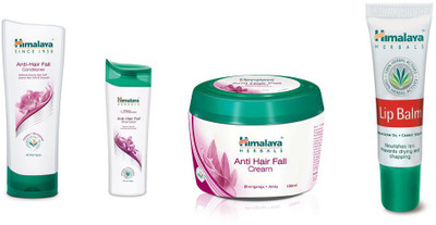 

Himalaya ANTI HAIR FALL SHAMPOO, ANRI HAIR FALL CONDOTONAR, ANTI HAIR FALL CREAM, LIP BALM(Set of 4)