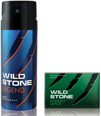 

Wild Stone Legend Deodorant and 75gm Forest Spice Soap(Set of 2)