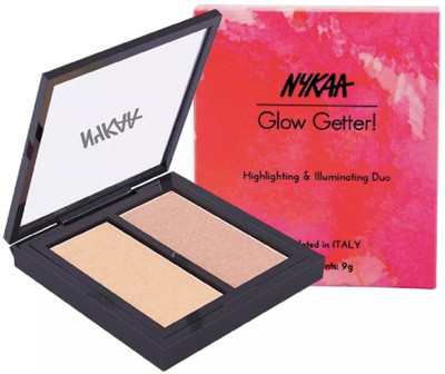 

Nykaa Glow Getter Highlighting & Illuminating Duo -24k glam Compact(MULTICOLOR)