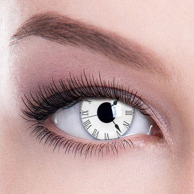 

Colour Perfection Tick Tock Crazy Contact Lenses/ With out power Quaterly(0.00, Colored Contact Lenses, Pack of 2)