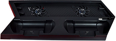 

New World Vertical Stand with Cooling fan with Dual Charger Charging Dock with usb hub Gaming Accessory Kit(Black, For PS4)