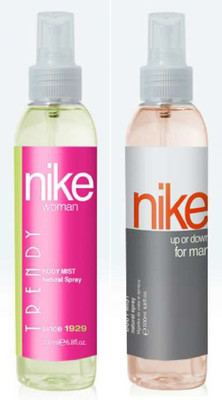 

Nike Up Or Down Men 200ML + Trendy Women 200ML - (400ML, Pack of 2) Body Mist - For Men & Women(400 ml, Pack of 2)