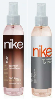 

Nike Up or Down Men 200ML + Urban Musk Men 200ML - (400ML, Pack of 2) Body Mist - For Men(200 ml, Pack of 2)