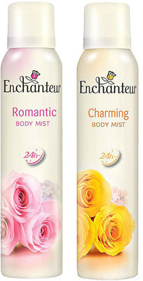 

Enchanteur Charming And Romantic Body Mist 24h (150ml) Body Mist - For Men & Women(150 ml, Pack of 2)