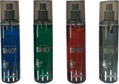

LAYER'R ROYAL JADE, RED STALLION, DEEP DESIRE AND POWER PLAY (PACK OF 4) Body Spray - For Men(135 ml)