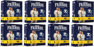 

NOBEL HYGIENE FRIENDS OVERNIGHT Adult Diapers - L(80 Pieces)