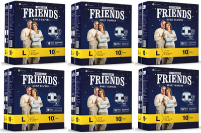 

NOBEL HYGIENE FRIENDS OVERNIGHT Adult Diapers - L(60 Pieces)