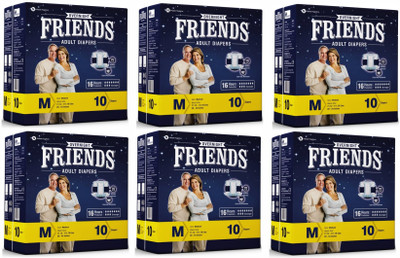 

NOBEL HYGIENE FRIENDS OVERNIGHT Adult Diapers - M(60 Pieces)